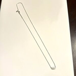 Kendra Scott silver Ari Pave Crystal necklace